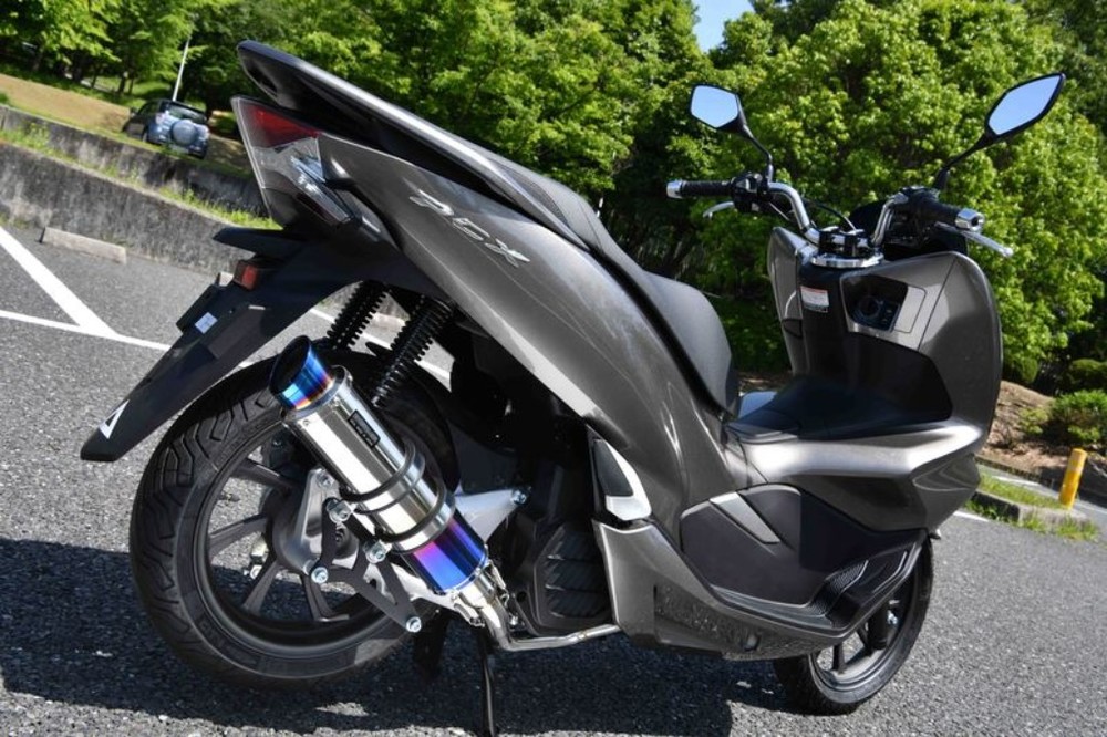 BEAMS ビームス R-EVO2 サイレンサー PCX HYBRID HONDA ホンダ 補修・汎用サイレンサー マフラー サイレンサー:ヒートチタン/重量(純正5.35kg):3.75kg