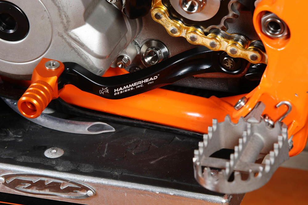 在庫処分・数量限定 正規品／ハンマーヘッド RM-Z450 ブレーキペダル ローテーティングティップ カラー：ブルー HammerHead バイク 