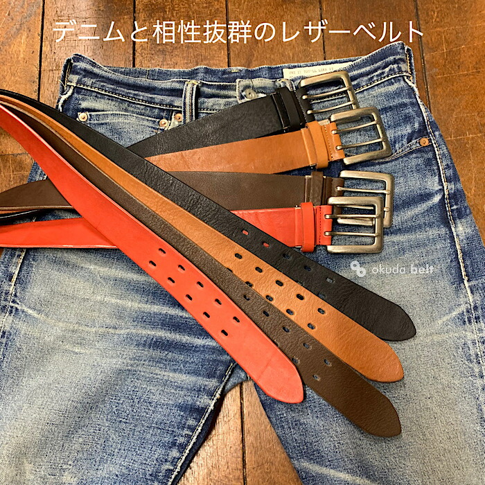 DIAMOND D LEATHER BELT 28　革ベルト　アメカジ　父の日 楽天市場】アメカジ レザーベルトの通販