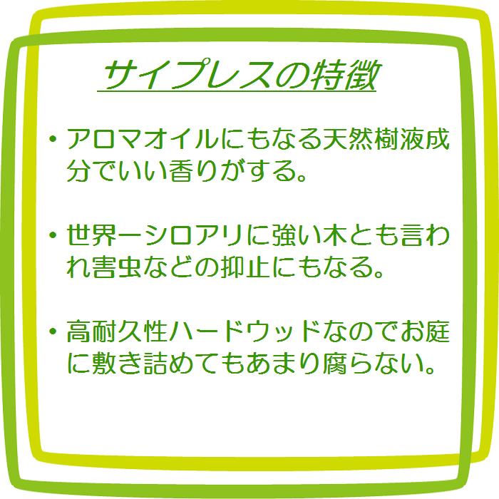 楽天市場 ウッドチップ 世界一シロアリに強い木 豪州サイプレス製 サイプレス コヤマ