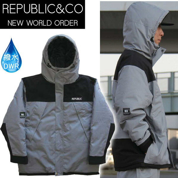 【4/9まで★3000円以上で300円OFFクーポン】処分価格！！REPUBLIC 　リパブリック　スノーボード ウェア 36CHAMBERS -jacket / 7c GRAY (22-23 2023) スノーボード　ジャケット 【C1】