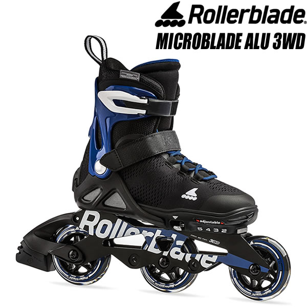 おしゃれ インラインスケート Microblade インライン ジュニア ローラーブレード Alu W29 W58 キッズ 子供用 Rollerblade Blue Black Sport 3wd Www Dgb Gov Bf