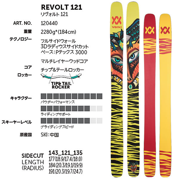 Volkl スキー Revolt 121 21 22 22 22 マーカー Squire 11 1mmブレーキ フォルクル Volkl リヴォルト121 L2 代引不可 Rvcconst Com