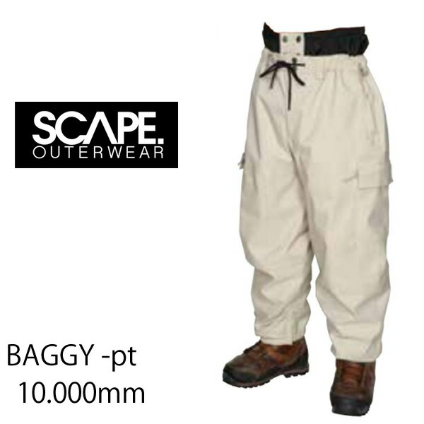 楽天市場】SCAPE エスケープ スノーボードウェア 23-24 BAGGY -pants