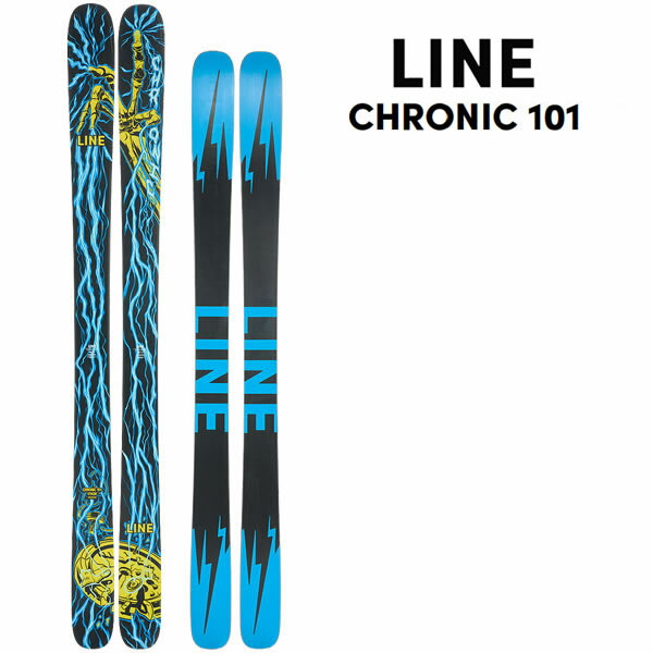新品未使用LINE 限定クロニック94パウダーからパークまでビンディング位置可変 ライン スキー板 2025 LINE CHRONIC 94 クロニック 板単品 24-25