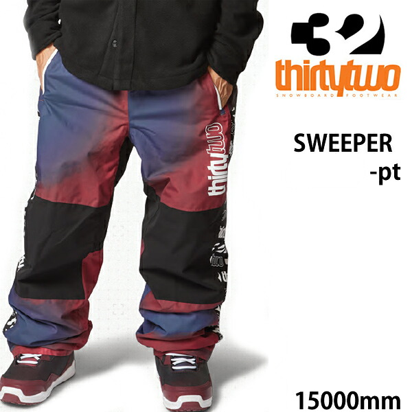 【7/25まで★3000円以上で300円OFFクーポン】●処分価格！！THIRTYTWO 32 24-25 スノーボードウェア メンズ　パンツ　SWEEPER -pants / HAZE サーティーツー ワイド　太い 【スノーボード・ウエア・スノボー用品】【C1】｜スキー用品　WEBSPORTS 11,218円