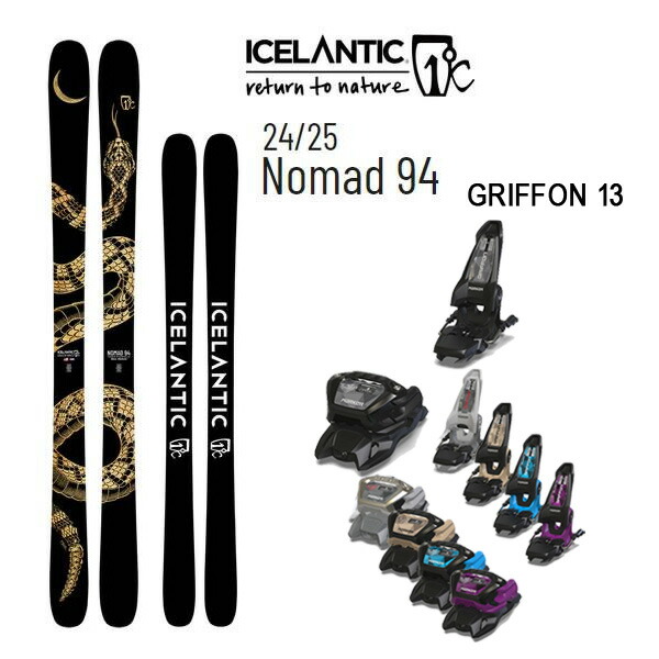 24-25 Icelantic アイスランティックNOMAD100 未使用新品 ICELANTIC アイスランティック スキー 2025 NOMAD 100 スキー板