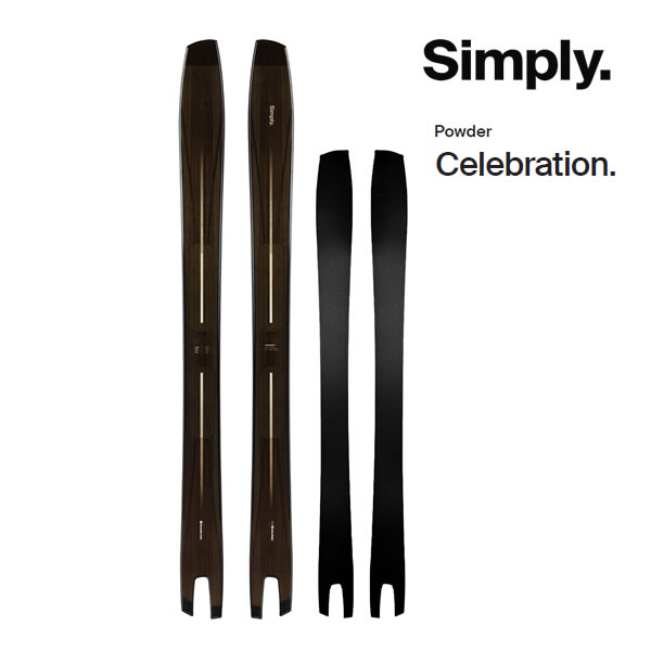 【7/25まで★3000円以上で300円OFFクーポン】Simply. シンプリー スキー Celebration. セレブレーション スキー板 単品 (板のみ) パウダー フリーライド 【L2】【代引不可】｜スキー用品　WEBSPORTS