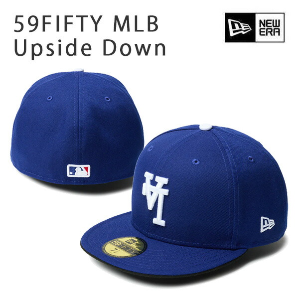 【超レアモデル】ドジャース59FIFTY UPSIDEDOWN逆ロゴ NEWERA ニューエラ キャップ 逆ロゴ 59FIFTY MLB UPSIDE