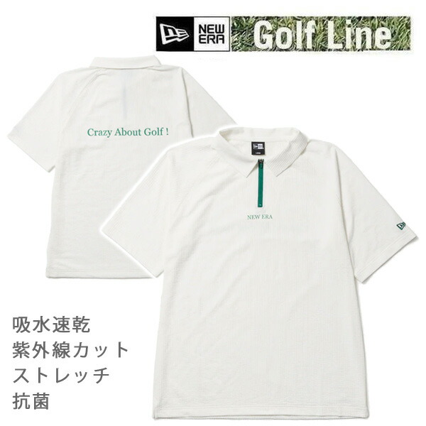 NEWERA GOLF モックネック ジャカードロゴ　ホワイト Mサイズ ニューバランス ゴルフ ロゴ長袖モックネックシャツ size 4
