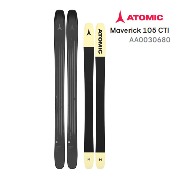 アトミック スキー板 2026 MAVERICK 105 CTI スキー板 単品 (板のみ) AA0030680 マーベリック 25-26 atomic ski 日本正規品 【L2】【代引不可】