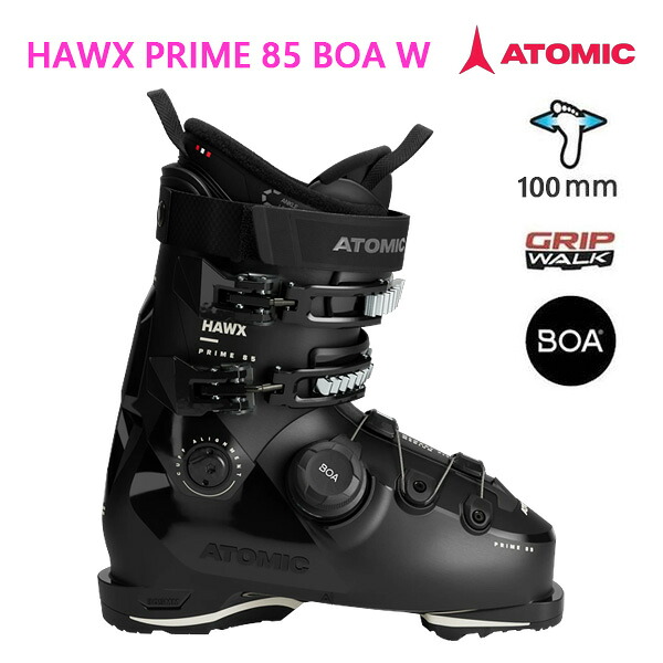 【4/9まで★3000円以上で300円OFFクーポン】アトミック スキーブーツ レディース BOA ATOMIC HAWX PRIME 85 BOA W (25-26 2026） (AE5032520)