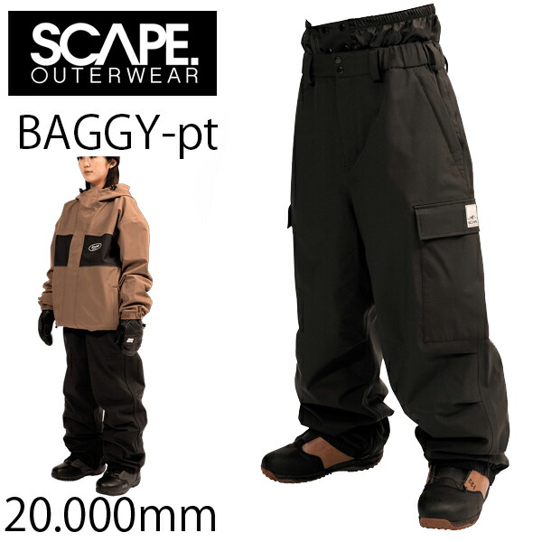 楽天市場】25-26 SCAPE エスケープ スノボ ウェアー BAGGY PANTS