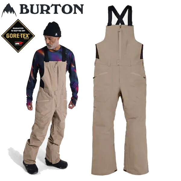Burton バートン Gore-tex ゴアテックス スノーボードビブパンツ BURTON（バートン） 23-24 BURTON メンズ スノーボード ウエアー