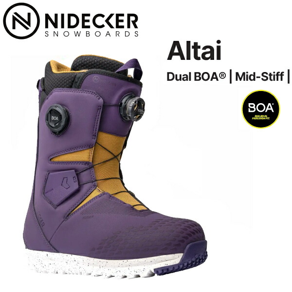 ナイデッカー スノーボードブーツ NIDECKER ALTAI アルタイ PURPLE ダブルボア（25-26 2026）スノーボード ブーツ　SNOWBOARD BOOTS【C1】