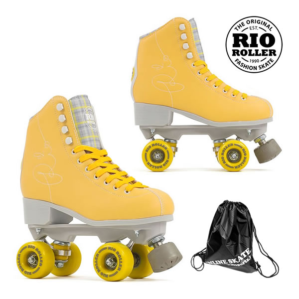 【4/9まで★3000円以上で300円OFFクーポン】RIO ROLLER クワッドスケート SIGNATURE Yellow RIO280/285 ローラースケート 【smtb-k】[%OFF]【楽ギフ_包装】