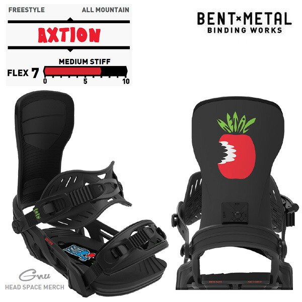 【4/9まで★3000円以上で300円OFFクーポン】ベントメタル ビンディング AXTION / BLACK-RED ( 26-27 2027 ) BENTMETAL スノーボード ビンディング