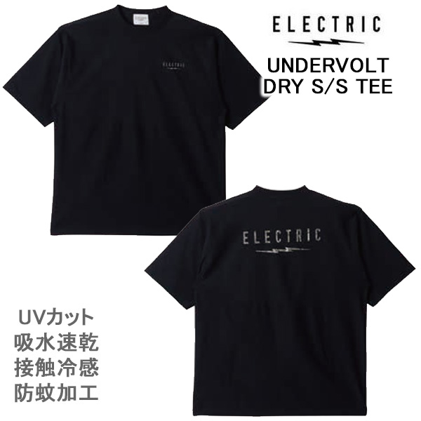 エレクトリック Tシャツ UNDERVOLT DRY S/S TEE 半袖 (E26ST33) / BLACK TREE CAMO 吸汗速乾 接触冷感 防蚊加工 UVカット