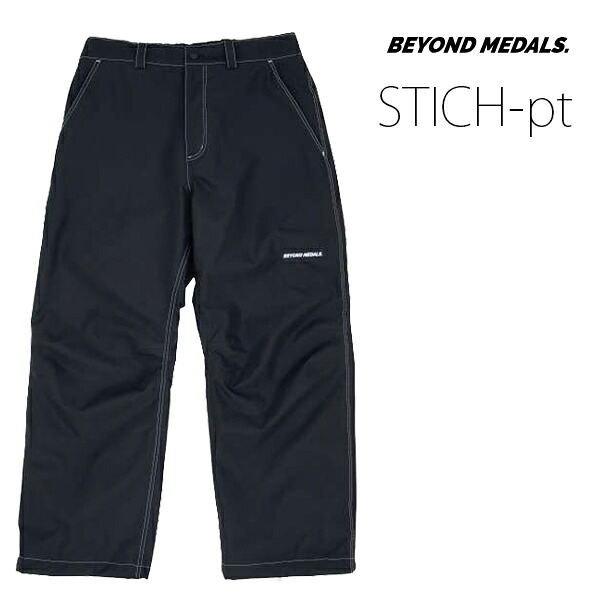 ビヨンドメダルズ スノーボードウェア　メンズ　26-27　STITCH -pants 2L / BLACK (2026-2027)　パンツ BEYONDMEDALS ウエア　【C1】｜スキー用品　WEBSPORTS