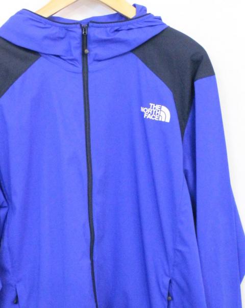 【中古】 THE NORTH FACE 19AW Anytime Wind Hoodie ザノースフェイスナイロンジャケットXL紺 米国海軍 メンズ