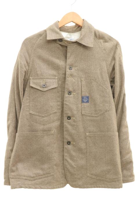 爆熱 楽天市場 Post O Alls オーバーオールズ カバーオール ウールカバーオール S 茶 ブラウン ツイード メンズ 中古 古着のオーバーフロークロージング 人気絶頂 オーバーオール Gmb Ph