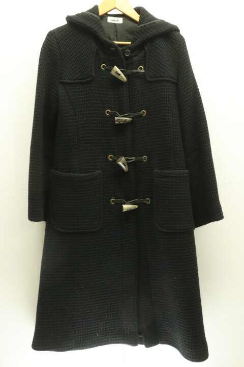 【中古】Y BIS I wish レディースコート -- コート Y BIS I wish 黒 ブラック 無地