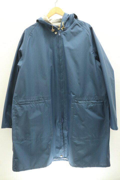 【中古】Rocky Mountain FeatherBed メンズ厚地の外套 L GRAND TETON JACKSON PARKA 雨合羽 Rocky Mountain FeatherBed L 青 青味 無地