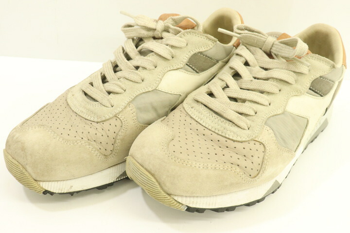 【中古】 Heritage stone メンズスニーカー 26糎 TRIDENT 90 NYL Heritage stone 26糎 点火装置薄墨色 ロゴタイプ