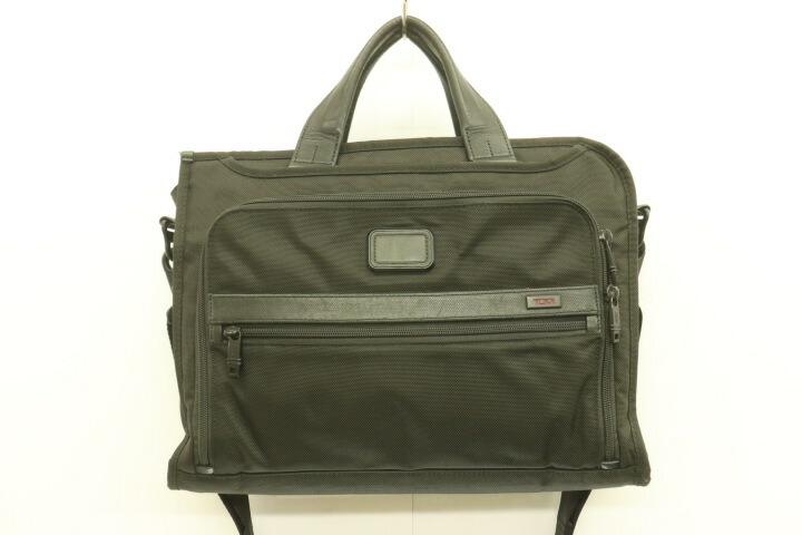 【中古】 TUMI メンズビジネスバッグ  ALPHA か細い 晴れ晴れしい 折りかばん TUMI 黒 黒いこと 無地 バッグ・小物・ブランド雑貨-ビジネスバッグ・ブリーフケース-メンズバッグ