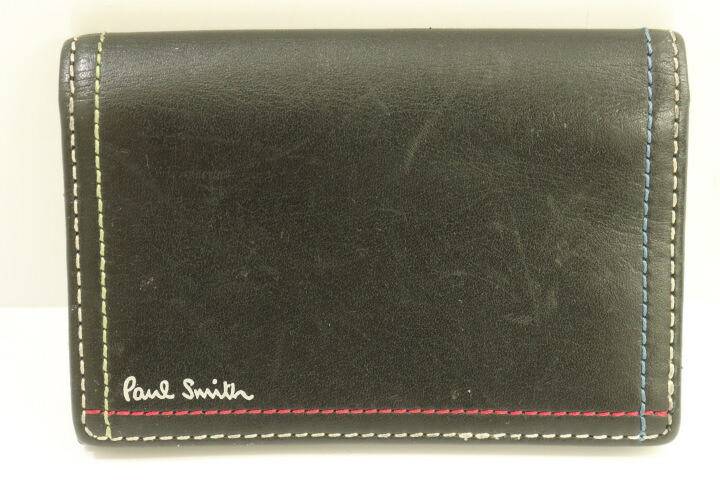 楽天市場】【中古】Paul Smith 名刺入れ レザー ブラック