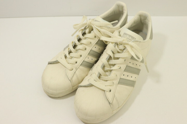 【中古】 adidas メンズスニーカー 28.5糎 SUPERSTAR 82 adidas 28.5糎 白 白いこと 薄墨色 灰