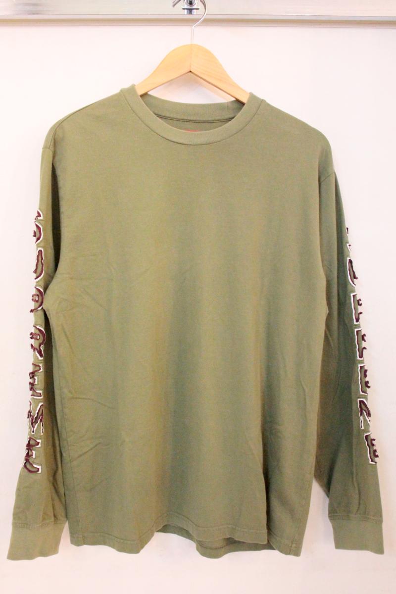 【中古】 Supreme メンズロンT M Supreme/22AW/Cut Out LS/M/緑 グリーン