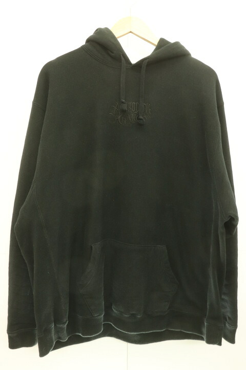 【中古】 BUDSPOOL メンズパーカー XXXL CLASSIC LOGO EMBROIDERY HOODED SWEAT SHIRT BUDSPOOL XXXL 黒 ブラック