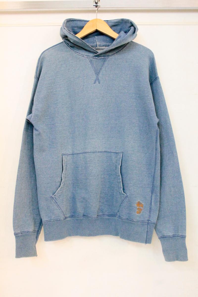 【中古】 STUSSY メンズパーカー M STUSSY/ガゼット/パーカー/M/インディゴブルー 藍｜Style（ブランド古着のスタイル）
