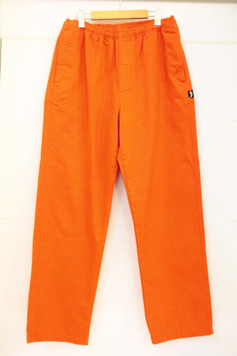 【中古】 STUSSY メンズイージーパンツ M STUSSY/Brushed Beach/M/オレンジ 橙/イージーパンツ/