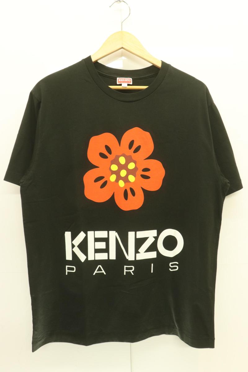 【美品・ユニセックス】 KENZO ブラック ベロアプリントTシャツ S 楽天市場】KENZO PARIS BOKE FLOWER S/S T-SHIRT FC65TS4074SO