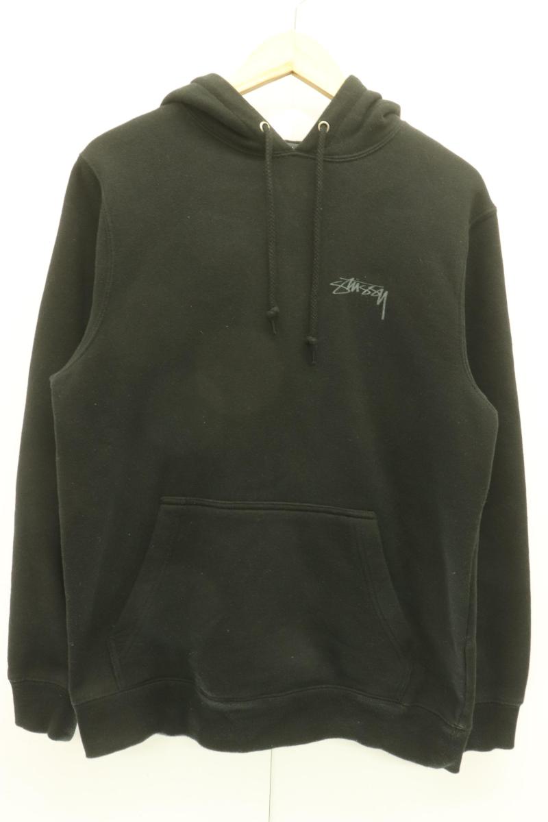 ステューシー パーカー ワンポイント刺繍ロゴ　ブラック 楽天市場】stussy ワンポイントロゴ刺繍 パーカー Sサイズ