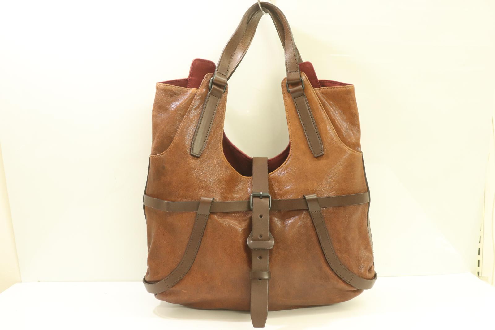 土屋鞄　美品　トーンオイルヌメ　ミディアムショルダー　ブラウン トーンオイルヌメ ミディアムショルダー – ショルダーバッグ – 土屋鞄