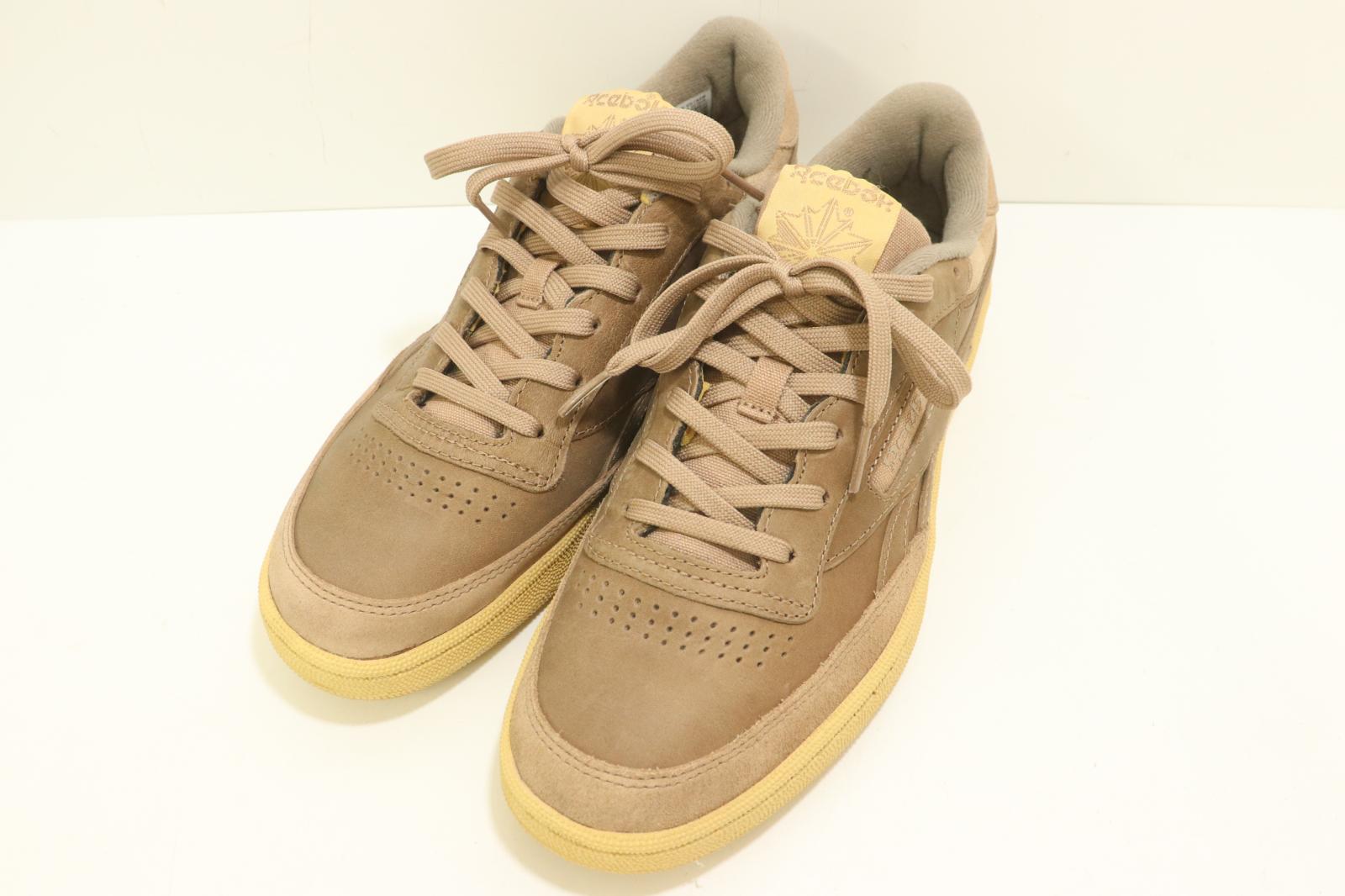 【中古】 Reebok メンズスニーカー 28cm CLUB C REVENGE Reebok 28cm ベージュ 肌色 ロゴ