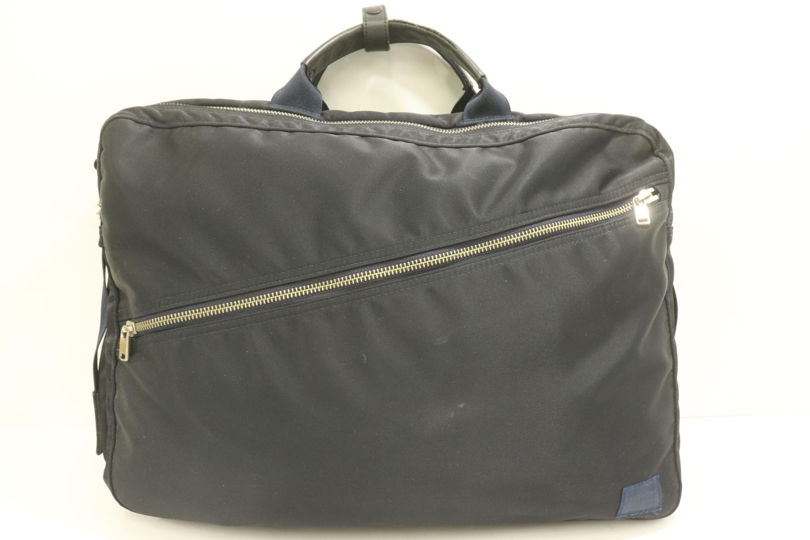 【中古】 PORTER メンズトートバッグ -- LIFT 3WAY BRIEFCASE PORTER -- 紺 米国海軍