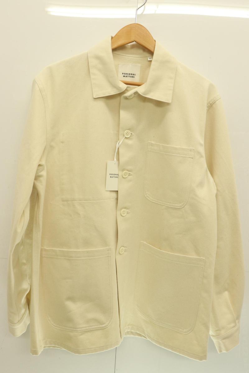 【中古】 PERSONAL MATTERS メンズブルゾン 2 ORGANIC COTTON DRILL CHORE JACKET PERSONAL MATTERS 2 アイボリー｜Style（ブランド古着のスタイル）