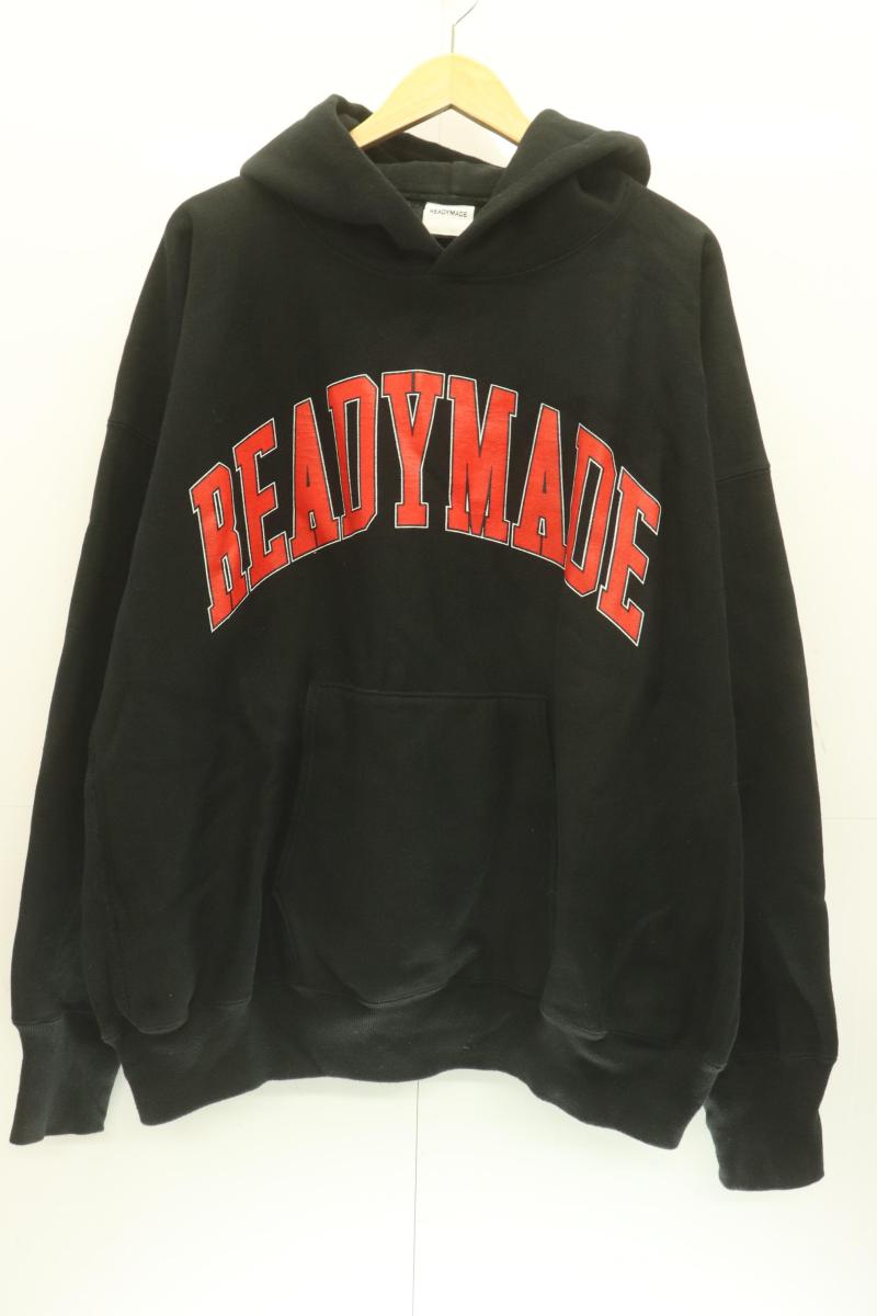 【中古】 READYMADE メンズパーカー XXL AW24 HOODIE ARCH LOGO READYMADE XXL 黒 黒いこと ロゴタイプ メンズファッション-トップス