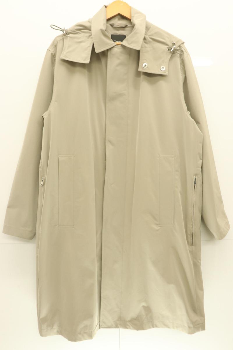 【中古】 theory メンズ厚地の外套 S ナイロン 厚地の外套 theory S ベージュ 色ざし 無地