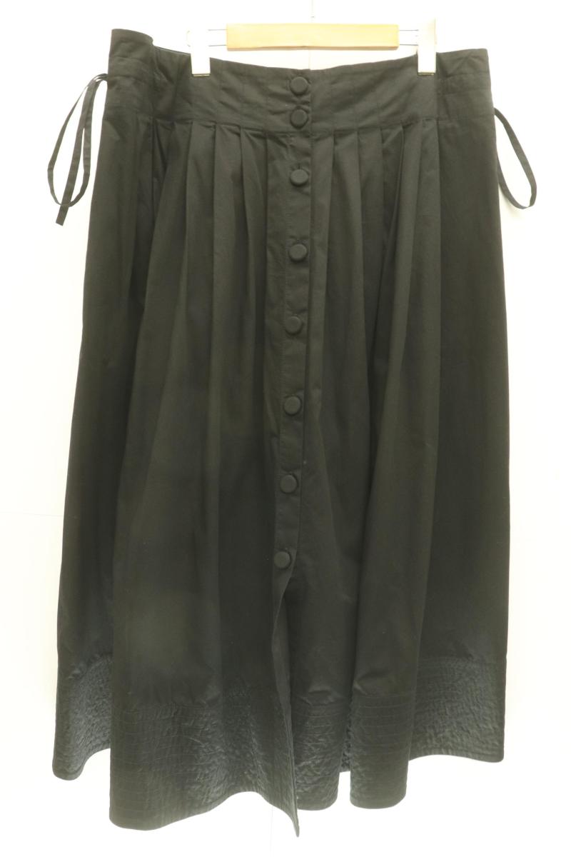 【中古】 Khadi and Co BESS NIELSEN レディースロングスカート XL VOLVO2 スカート Khadi and Co BESS NIELSEN/XL/黒 ブラック/無地