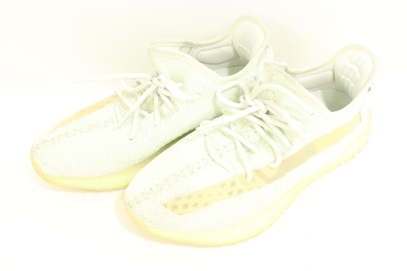 【中古】 adidas メンズスニーカー 27cm YEEZY BOOST 350 V2 adidas 27cm 白 ホワイト 黄緑 イエローグリーン