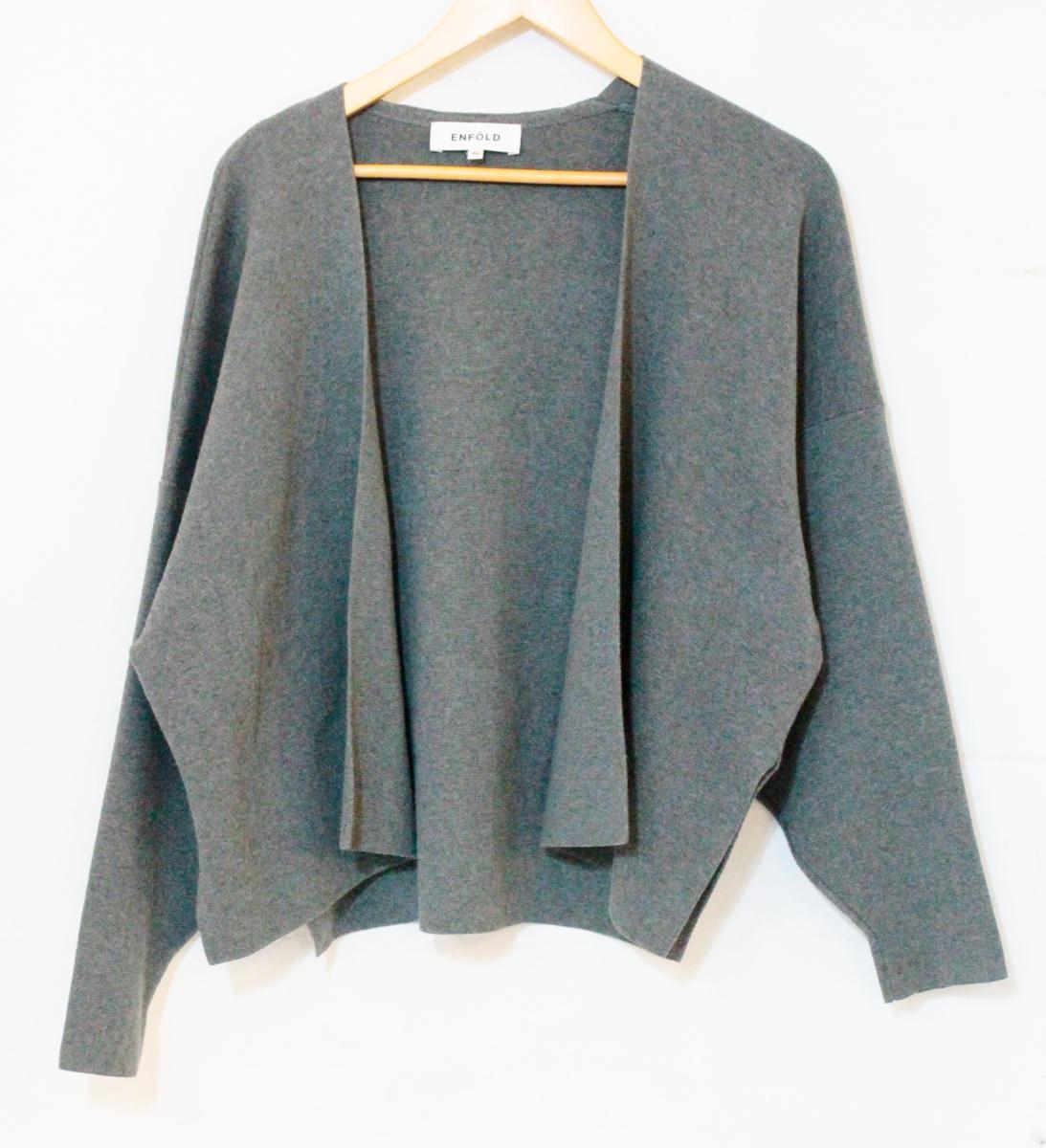 楽天市場】ENFOLD エンフォルド カーディガン グレー サイズ:38(M