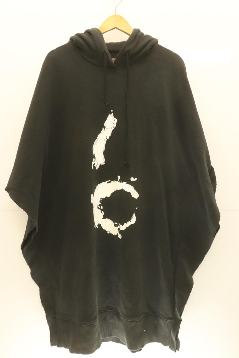【中古】 MM6 レディースパーカー S パーカー MM6 Maison Margiela S 黒 ブラック プリント|Style(ブランド古着のスタイル)