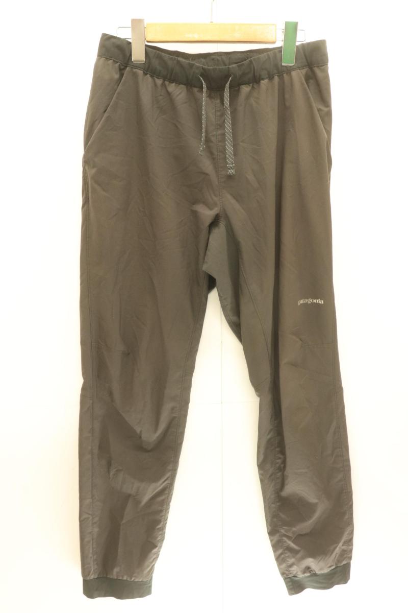【中古】 patagonia メンズパンツ テルボンヌ ジョガーズ patagonia グレー 灰 ロゴ