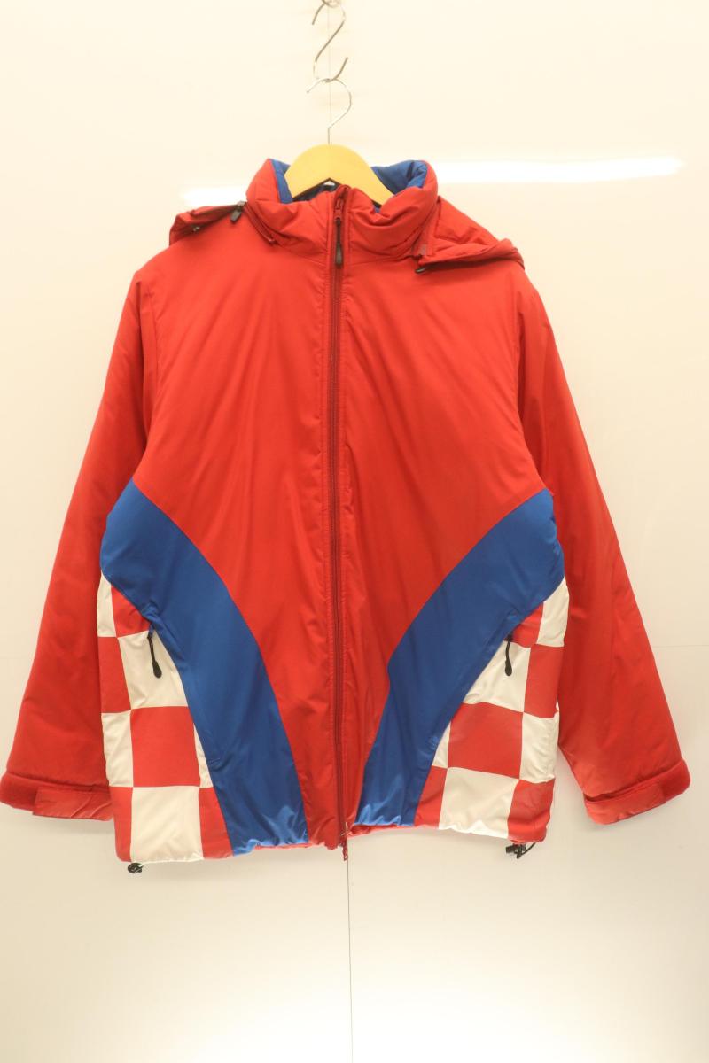 【中古】 A BATHING APE メンズ中綿ジャケット XL JACKET PADDED BLOCK A BATHING APE XL 赤 レッド チェック