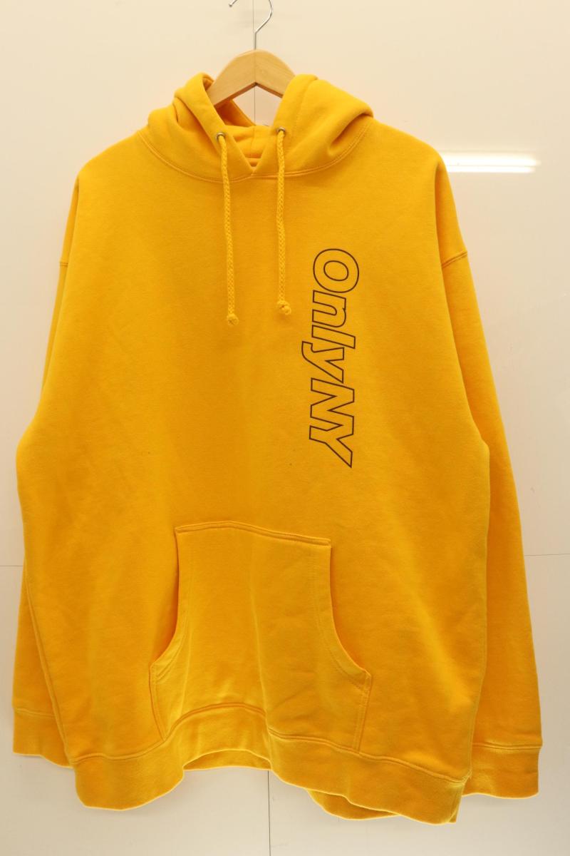 【中古】 ONLY NY メンズパーカー XL CORE LOGO OUTLINE HOOD ONLY NY XL 黄 イエロー ロゴ